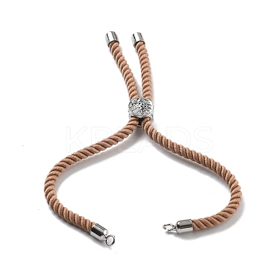 Twisted Nylon Cord Silder Bracelets DIY-B066-03P-03-1