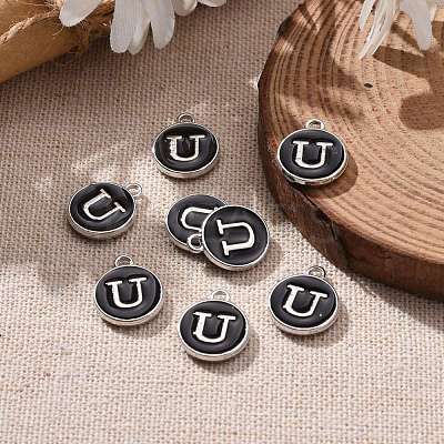 Platinum Plated Alloy Charms ENAM-S118-02U-P-1