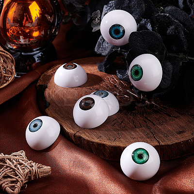 8Pcs 4 Colors Acrylic Craft Eye DOLL-GA0001-17B-1