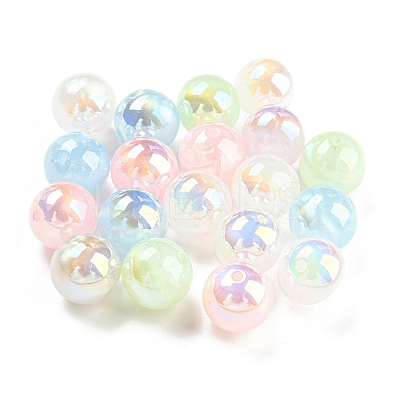 Opaque Acrylic Beads MACR-F078-01B-1