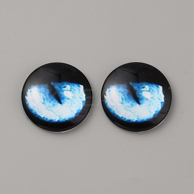 Glass Cabochons LS-GLAA-WH0033-75G-08-1
