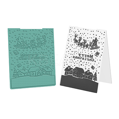 Christmas Plastic Embossing Folders DIY-WH0186-47-1