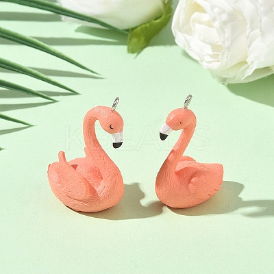 Opaque Resin Pendants RESI-YW0004-71B-01-1