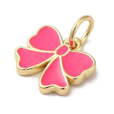 Rack Plating Brass Enamel Charms KK-B092-13G-02-1