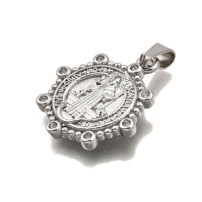 304 Stainless Steel Pendants STAS-B086-09E-P-1