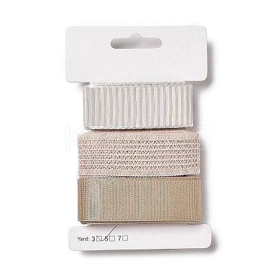 9 Yards 3 Styles Polyester Ribbon SRIB-A014-H07-1