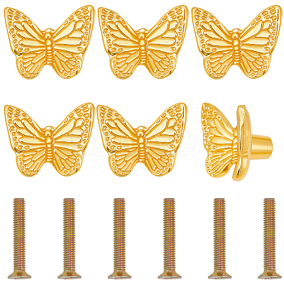 Butterfly Zinc Alloy Drawer Pull Handles FIND-WH20007-71G-1