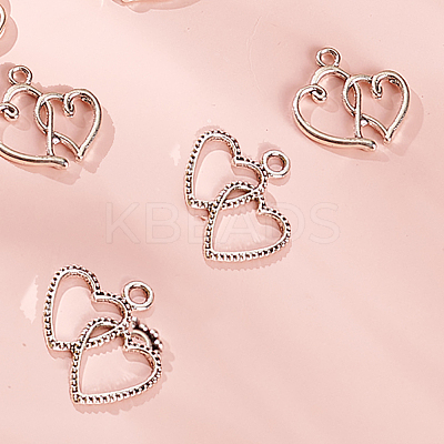 50Pcs 2 Styles Tibetan Style Alloy Pendants FIND-FP0001-21-1