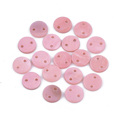 Spray Paint Freshwater Shell Links connectors SHEL-S276-27G-1