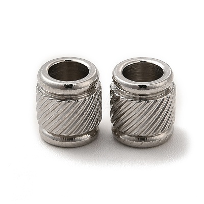 Non-Tarnish 201 Stainless Steel European Beads LS-STAS-M089-02P-1
