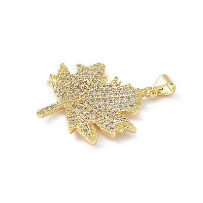 Brass Micro Pave Cubic Zirconia Pendants KK-L239-002G-1