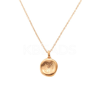 Stainless Steel Rhinestone Pendant Neckalces ZQ2711-2-1