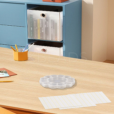 1Pc Flower Transparent Plastic Bead Containers CON-LP0001-29-1