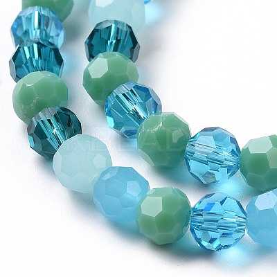Glass Beads Strands X-GLAA-E036-09G-1