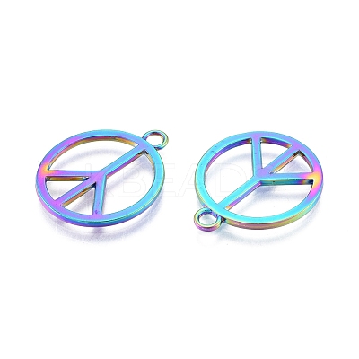 Rack Plating Alloy Pendants FIND-B010-09MC-1