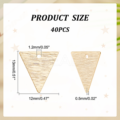 40Pcs Brass Charms KK-DC0002-40-1