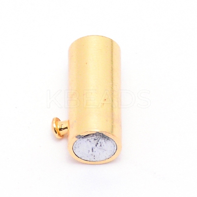 Brass Magnetic Clasps STAS-WH0038-07G-1