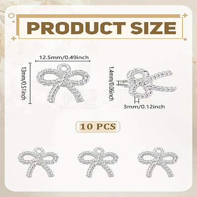 10Pcs Rack Plating Alloy Pendants FIND-LP0005-05-1