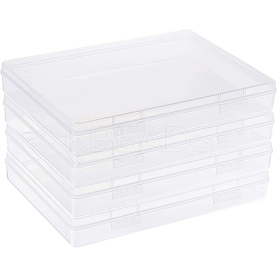 Transparent Plastic Bead Containers CON-BC0006-06B-1