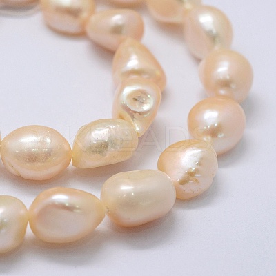 Natural Cultured Freshwater Pearl Beads Strands PEAR-K004-05A-01-1