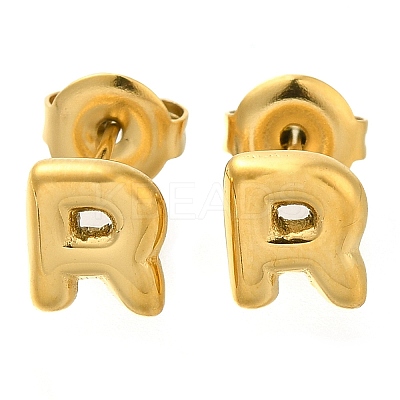 304 Stainless Steel Stud Earrings EJEW-I316-01G-R-1