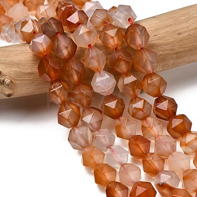 Natural Red Agate Beads Strands G-Z119-A02-03-1