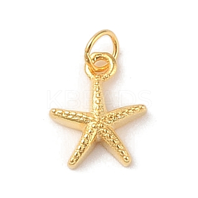 925 Sterling Silver Starfish Charms STER-K181-04G-1