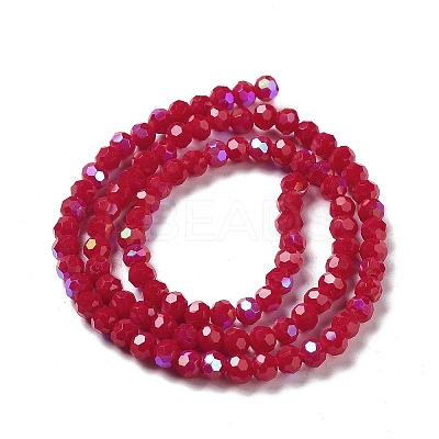 Opaque Glass Beads Strands EGLA-A035-P4mm-L16-1