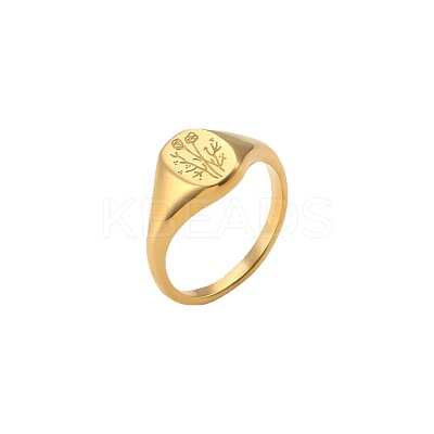 304 Stainless Steel Finger Rings for Women WG94360-01-1