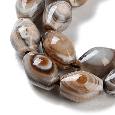 Natural Eye Agate Beads Strands G-NH0019-D03-03-1