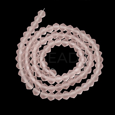 Imitate Austrian Crystal Frosted Glass Beads Strands EGLA-A039-T6mm-MD26-1
