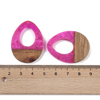 Resin & Wood Pendants LS-WOOD-F015-17D-1