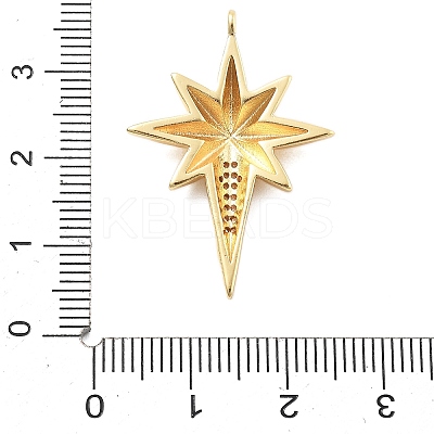 Brass Micro Pave Cubic Zirconia Pendants KK-L209-083G-1