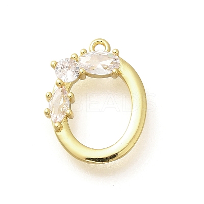 Brass Micro Pave Cubic Zirconia Pendants LS-KK-M310-01G-15-1