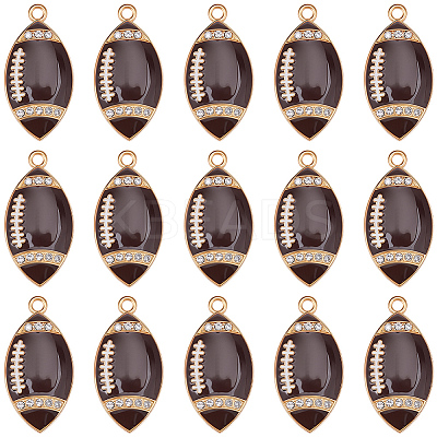 20Pcs Alloy Enamel Pendants ENAM-SC0008-18-1