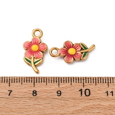 304 Stainless Steel Enamel Pendants STAS-Q363-10A-G-1