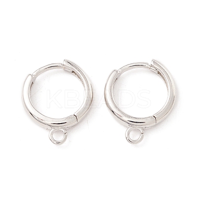 Brass Hoop Earring Findings KK-P217-22P-1