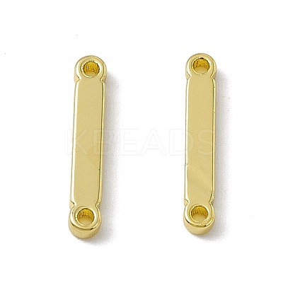 Rack Plating Brass Letter Connector Charms KK-C007-38G-I-1