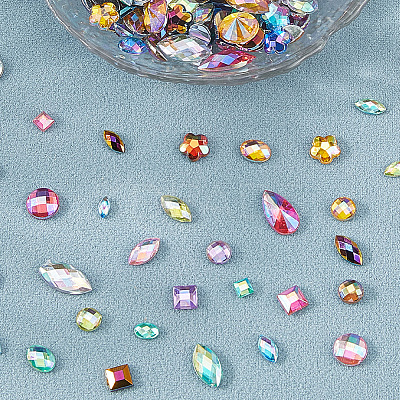600Pcs Acrylic Rhinestone Cabochons DIY-WH20007-239A-1