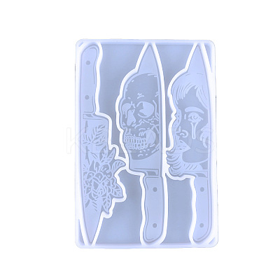 Knife Shape Food Grade Silicone Display Decoration Molds SIMO-PW0006-053B-1
