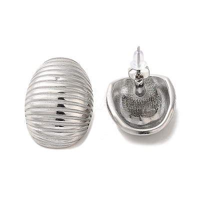 Non-Tarnish 304 Stainless Steel Stud Earrings EJEW-Q796-03P-1