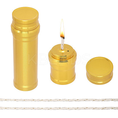2 Sets 2 Styles Aluminum Alloy Alcohol Burner AJEW-CA0004-12-1