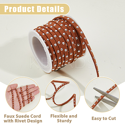 3 Rolls 3 Colors Faux Suede Cord LW-HS0001-01A-1