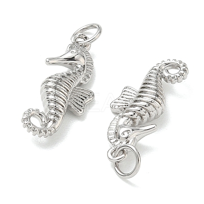 Brass Micro Pave Cubic Zirconia Animal Pendants KK-H280-05C-P-1
