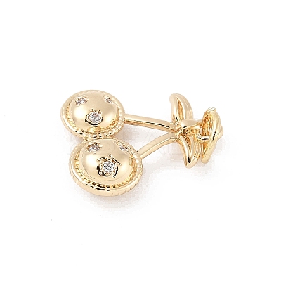 Brass Micro Pave Cubic Zirconia Pendants KK-Z107-13G-1