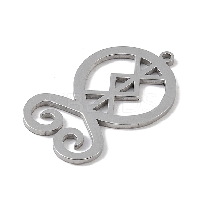 Non-Tarnish 304 Stainless Steel Pendants STAS-B062-09P-1