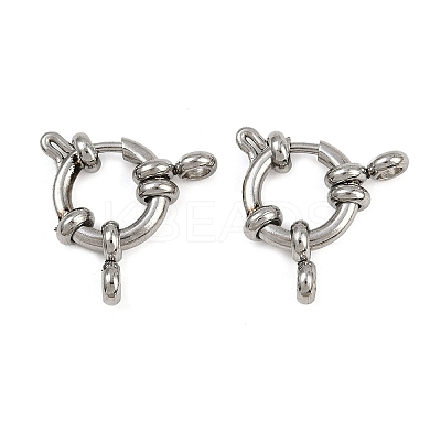 304 Stainless Steel Spring Ring Clasps STAS-B095-03P-01-1