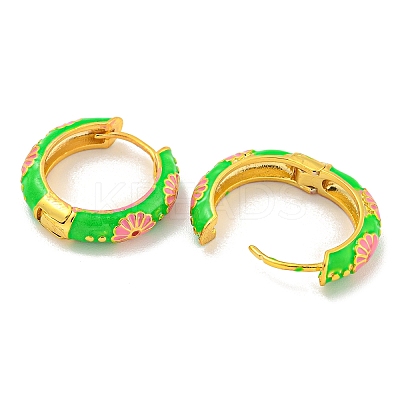 Rack Plating Brass Hoop Earrings EJEW-C102-43G-02-1