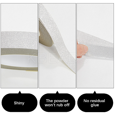 50M Glitter Adhesive Plastic Tapes DIY-WH20050-14B-01-1
