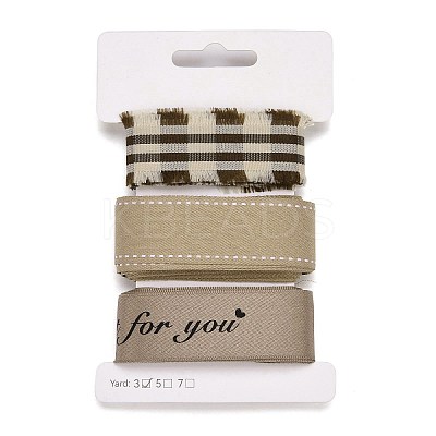 9 Yards 3 Styles Polyester Ribbon SRIB-A014-H01-1